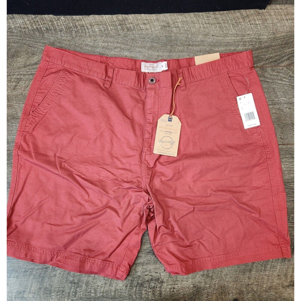 Weatherproof Vintage Shorts Mens 42 Red Pear 8" Inseam NEW